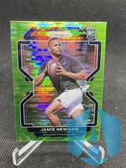 2021 Prizm Neon Green Pulsar #397 Jamie Newman Rookie Philadelphia Eagles